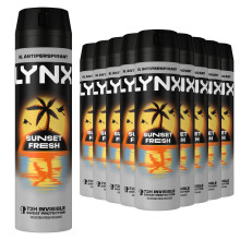 Lynx Sunset Fresh Anti-Perspirant Deodorant Spray, 200ml, 30 Pack