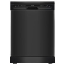 electriQ Full Size Freestanding Dishwasher 12 Place Settings Quick Wash - Black