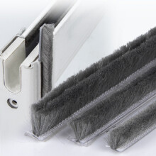 10M 5mm x 8mm aluminum sliding door window dust proof brush seal strip weatherstrip draught excluder seal tape door gasket