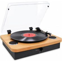 Vinyl Record Player Stereo Speakers Dual Bluetooth USB & SD Recording VPL-230LW