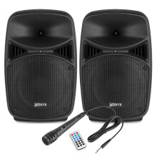 Vonyx VPS082A 400W 8" Active PA Speakers with Bluetooth Connectivity