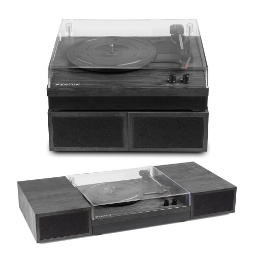 Fenton 102.151 RP165B Record Player with Speakers BT Black/Grey