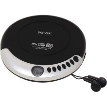 Personal Portable CD Player MP3 Denver DMP-391 Auto Resume for Audio Books