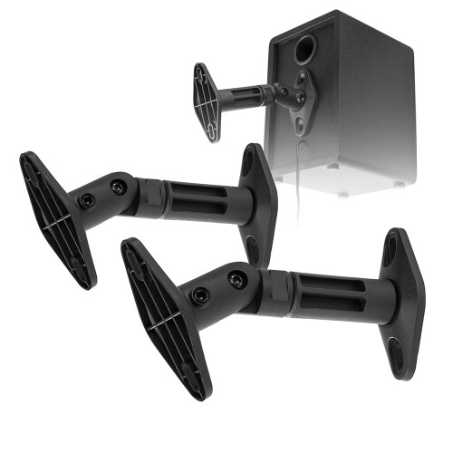 Audizio HTS20 Wall Mount Speaker Bracket Pair 3.5kg Adjustable Adjustable
