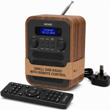 DAB Radio Bluetooth Large Remote Control FM Dual Alarms Denver DAB-48 Grey