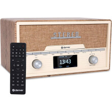 DAB+ Radio CD Player with Bluetooth Clock Alarm & Remote Denver MDA-525