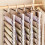 Foldable Pants Hanger Multi Layer Non Slip Clips Space Saving Closet Organizer for Trousers Storage Collapsible Hanging System 1