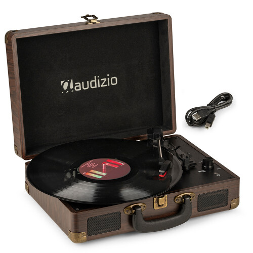 Fenton 102.045 RP114W Record Player Briefcase - Wood