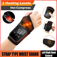 Electric Heating Wrist Massager Wrist Brace Protector Wrap Vibration Wrist Support Guard Band Brace Muscle Relaxation Wristband