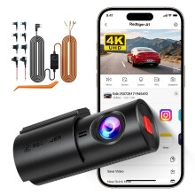 REDTIGER A1 4K mini Car Front Dash Cam with Night Vision, Parking Mode, WiFi
