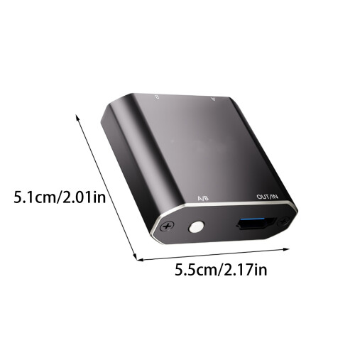 Video Switcher Splitter 4K60Hz Double Directional 2 In 1 Out Display Selector 1