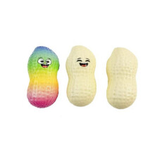 3 PCS Crunchy Peanut Squishy, Random Colour for Face Squishy Peanut Durable Material Stress Relief Tools