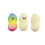 3 PCS Crunchy Peanut Squishy, Random Colour for  Face Squishy Peanut Durable Material Stress Relief Tools 2