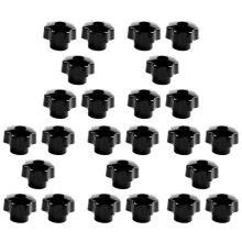 Manopole di Serraggio Nere A Stella,Filetto Femmina Diametro 8mm,Diametro Testa 40mm,25 Pezzi