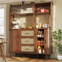 (Walnut) High-Quality Storage Sideboard, 174.5 cm