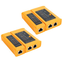 2X Test Werkzeug für Netzwerk Kabel Tester RJ45 RJ11 RJ12 CAT5 CAT6 UTP (Batterie Nicht Im Liefer Umfang Enthalten)