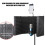 Portable 5 Panel Microphones Sound Insulation Acoustics Shield for Improved Record Blue 5