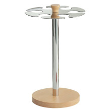 Soporte Giratorio para Copas de Vino y Estante. Lujoso Soporte Colgante de Alta Gama para Almacenar y Escurrir Copas con Tallo.
