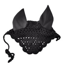 Silent Crochet Ear Bonnet - Sound Dampening Fly Protection for Sensitive Horse Miniature Horse Ears and Harness