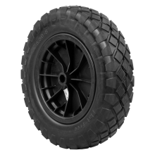 (14" Wheel Only) KCT Wheelbarrow Repair 3.50 - 8 Replacement Standard Tyre & Axle Kit Heavy Duty Puncture Proof