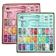Colors Multifunction Snaps and 3 Kinds Replace Snap Pliers Set, 270pcs T5 Plastic/Metal Buttons for Crafting 2 Boxes