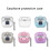 Headphone Case Clear Housing for Buds 3 Antiscratch Shockproof Dustproof Transparent pink 8