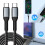 Universal 100W Type C to Type C Power Cable for Rapid Charging and Data Transfer 2m 2
