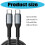 Universal 100W Type C to Type C Power Cable for Rapid Charging and Data Transfer 2m 3