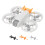 Quality Drones Tail for Drones Steady Flights and Smooth Video Capturing Black 3