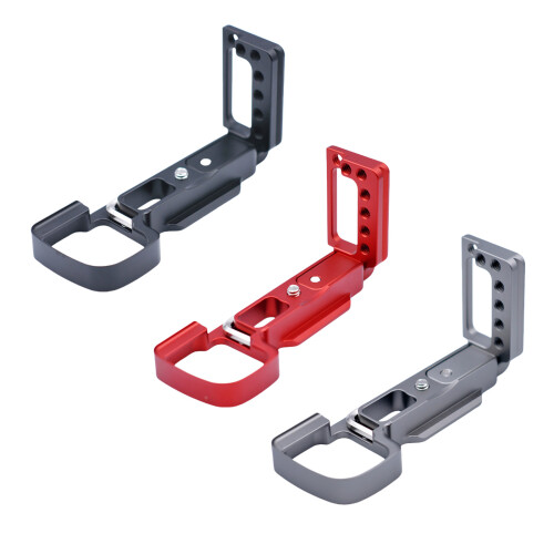 L shape Hand Grip Multiple Function Vertical L Plate for A6400 A6300 A6100 Red 1