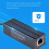 PoE Ethernet Splitter With Gigabit Speed, 5V 5A Output Adapter For IP Camera DC interface 6