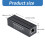 PoE Ethernet Splitter With Gigabit Speed, 5V 5A Output Adapter For IP Camera DC interface 5