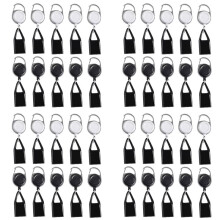 40Pcs Silicone Lighter Holder Sleeve Clip Lighter Protective Cover Smoking Accessories with Retractable Keychain