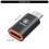 12pin Female To USB C Adapter Fast Charging Data Syncing For Phone 13 Type C Orange 2