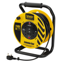 Draper Defender 50M 4 Way Extension Cable Reel