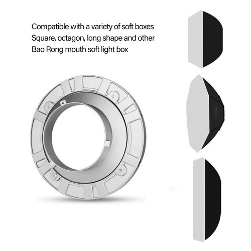 Durability Lightweight Bowen Mount Adapter Compatible for Studio Lighting 1