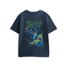 (11-12 Years) Disney Lilo & Stitch Short Sleeved T-Shirt (Boys Blue)