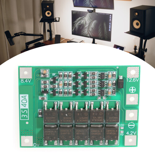 3-string 40A Battery Management Board for Continuous Discharge & Enhancement Board 1