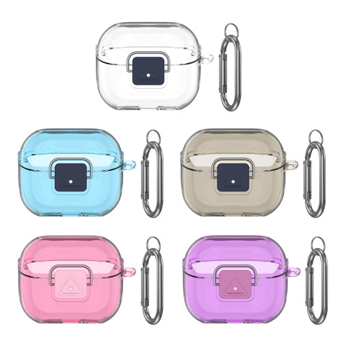 Headphone Case Clear Housing for Buds 3 Antiscratch Shockproof Dustproof Transparent pink 1