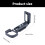 Vertical L Bracket Holder for A6400 A6300 A6100 Quick Release Handle Grip Silver gray 4