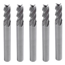 SWT 20 Pcs / Ensemble 1.5-6mm HSS Queue Droite 4 Flute Fin Mill Cutter CNC Foret Outil