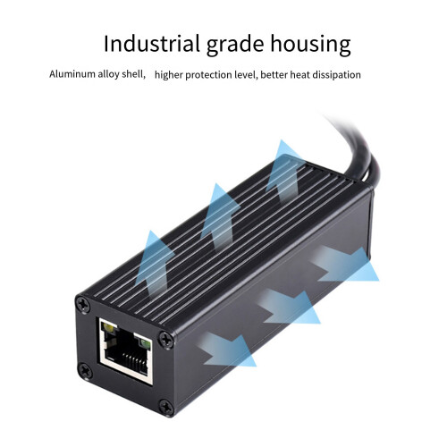 PoE Ethernet Splitter With Gigabit Speed, 5V 5A Output Adapter For IP Camera DC interface 1