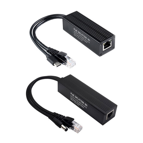 PoE Ethernet Splitter With Gigabit Speed, 5V 5A Output Adapter For IP Camera DC interface 2