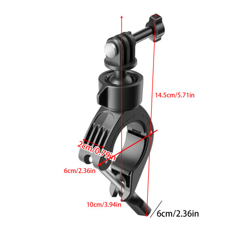 360 Degree Adjustable Handlebar Mount for Action Cameras with Secure Grip Easy 1