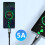Universal 100W Type C to Type C Power Cable for Rapid Charging and Data Transfer 2m 8