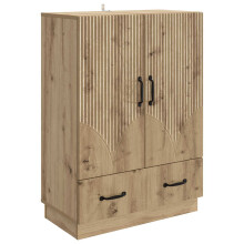vidaXL Sideboard Artisan Oak 66 x 34.5 x 92 cm Engineered Wood