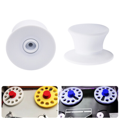 1 pair Rubber Circlet NAB Hub Adapters for Reel to Reel Recorders Black 2