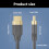 2.1 Video Cable 8K60hz 144hz Refreshing 48Gbps Fast Speed Transfer 3D Visual 1m 3