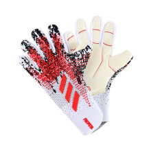 (White Red,6)Professional Silicone Rubber Waterproof Non Slip Gloves Latex Adult Children