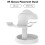 VR Headsets Holder for Displays Stand Mount Station Space Saving White 6